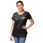 Las Vegas Raiders Nfl Womens Script Wordmark Tunic Top - S