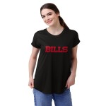 Buffalo Bills Nfl Womens Wordmark Black Tunic Top - S