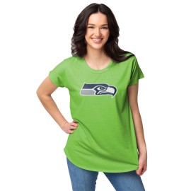 Seattle Seahawks Nfl Womens Big Logo Tunic Top - Xl