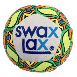 Swax Lax Lacrosse Training Ball - Indoor Outdoor Practice Less Bounce & Rebounds (Graffiti)