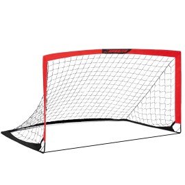L Runnzer Soccer Nets, Kids Soccer Goal For Backyard, Portable Soccer Nets For Training & Practice With Carry Bag, 66'' X 3.3, 1 Pack, Red
