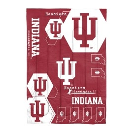 Northwest The Company Ncaa Indiana Hoosiers Comforter And Sham Set, Twin, Hexagon