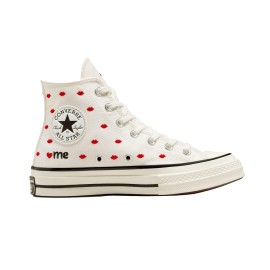 Converse Womens Chuck Taylor All Star Lift Sneakers (10, Vintage White Red, Numeric_10)