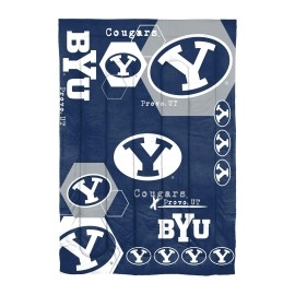 Northwest The Company Ncaa Byu Cougars Comforter And Sham Set, Twin, Hexagon