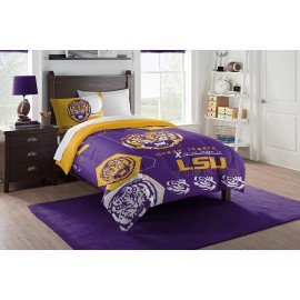 Northwest The Company Ncaa Lsu Tigers Comforter And Sham Set, Twin, Hexagon