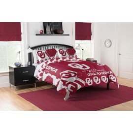 Northwest The Company Ncaa Oklahoma Sooners Comforter And Sham Set, Full/Queen, Hexagon