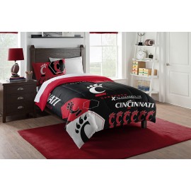 Northwest The Company Ncaa Cincinnati Bearcats Comforter And Sham Set, Twin, Hexagon