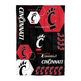 Northwest The Company Ncaa Cincinnati Bearcats Comforter And Sham Set, Twin, Hexagon