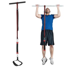 220Lbs Pull Up Assistance Bands With Fabric Feet Straps, Heavy Duty Pull Up Resistance Bands, Pull Up Assist Bands Pull-Up Exercise Band For Chin-Up Workout, Body Stretching (One Foot 220Lbs)
