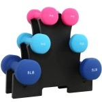 Pone First Dumbbell Sets With Rack 20Lb 32Lb Hand Weights - Neoprene Dumbbell Weights For Women At Home Gym Exercise And Adjustable Dumbbell -Non-Slip, Color Coded Hex Shaped Hand Weights 2Lb 3Lb 5Lb 8Lb 10Lb Pounds