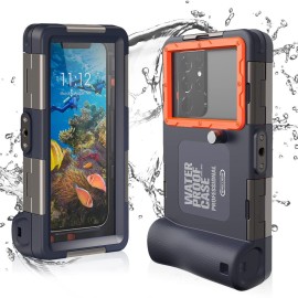 Yixxi Diving Underwater Phone Case For Iphone 141312 11 Pro Max Mini Xrxxs,Samsung Galaxy S22 S21S20S10 Ultra Plus Professional Cell Phone Waterproof Case For Snorkeling Swimming With Lanyard