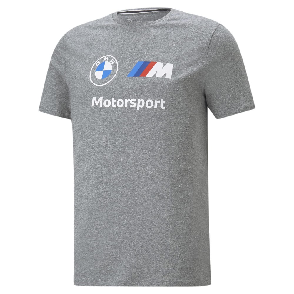 Puma Mens Standard Bmw M Motorsport Essentials Logo Tee, Medium Gray Heather 10, X-Large