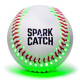 Spark Catch Light Up Baseball, Glow In The Dark Baseball, Perfect Baseball Gifts For Boys, Girls, And Baseball Players, Official Size And Weight With Genuine Leather (Neon Green)