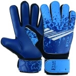 Efah Sports Soccer Goalkeeper Gloves For Kids Boys Children Youth Football Goalie Gloves With Super Grip Protection Palms (Size 5 Suitable For 9 To 12 Years Old, Blue)