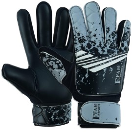 Efah Sports Soccer Goalkeeper Gloves For Kids Boys Children Youth Football Goalie Gloves With Super Grip Protection Palms (Size 5 Suitable For 9 To 12 Years Old, Black Grey)