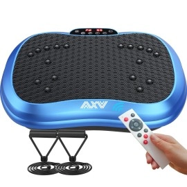 Axv Vibration Plate Exercise Machine Whole Body Workout Portable Mini Vibrate Fitness Platform Lymphatic Drainage Machine For Weight Loss Shaping Toning Wellness Home Gyms Workout