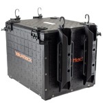 Yakattack Blackpak Pro Kayak Fishing Crate - Includes 4 Attachable Fishing Rod Holders, 13 X 16 - Black