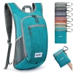 G4Free?0L/15L?Iking?Ackpack?Ightweight?Ackable?Iking?Aypack?Mall?Ravel?Utdoor?Oldable?Houlder?Ag(Teal Blue)