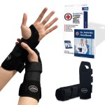 Doctor Developed Carpal Tunnel Wrist Brace For Night Support - Wrist Brace For Carpal Tunnel With Wrist Splint - Sleep Brace For Sprained Wrist - F.D.A Medical Device & Handbook (2-Pack)