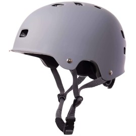 Turboske Skateboard Helmet, Bmx Helmet, Multi-Sport Helmet, Bike Helmet For Kids, Youth, Men, Women (Mgray, Sm (205-228))