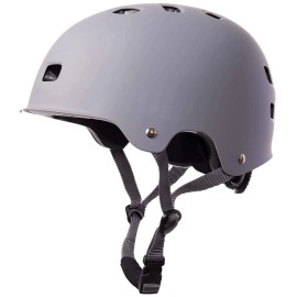 Turboske Skateboard Helmet, Bmx Helmet, Multi-Sport Helmet, Bike Helmet For Kids, Youth, Men, Women (Mgray, Lxl (228-24))