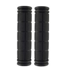 Beakuoo Bike Handlebar Grips For Kids Girls Boys, Non-Slip Rubber Mushroom Bicycle Grips For Scooter Cruiser Seadoo Tricycle Wheel Chair Mountain Road Urban Foldable Bike Mtb Bmx(Black, 2 Pairs)