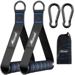 Hpygn Resistance Band Handles, Exercise Handles For Cable Machine, Heavy Duty Accessory For Home Gym Workout Equipment, Comfortable Exercise Handle Attachment With Carabiners 2Pcs