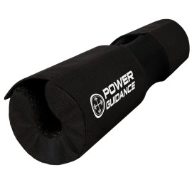 Power Guidance Barbell Squat Pad - Neck & Shoulder Protective Pad Built-In Velcro Straps And Anti-Skid Points For Squats, Lunges, Hip Thrusts, Weightlifting - Fit Standard And Olympic Bars