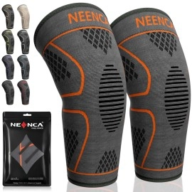 Neenca 2 Pack Knee Brace, Knee Compression Sleeve Support For Knee Pain, Running, Work Out, Gym, Hiking, Arthritis, Acl, Pcl, Joint Pain Relief, Meniscus Tear, Injury Recovery, Sports