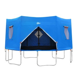 14FT Trampoline Tent, Fits for 14FT Straight Pole Round Trampoline, Trampoline Tent Cover (Fit for 6 Straight Pole Trampoline, Tent Only)