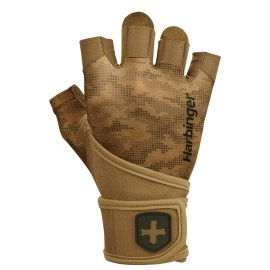 Harbinger Pro Wristwrap Gloves Medium Camo Unisex