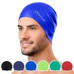 Limmys Menas Womenas Unisex Swimming Cap - 100 Silicone Ladies Swim Caps - Premium Quality, Stretchable And Comfortable Swimming Hats - Available In Different Attractive Colors