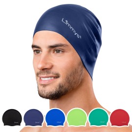 Limmys Menas Womenas Unisex Swimming Cap - 100 Silicone Ladies Swim Caps - Premium Quality, Stretchable And Comfortable Swimming Hats - Available In Different Attractive Colors