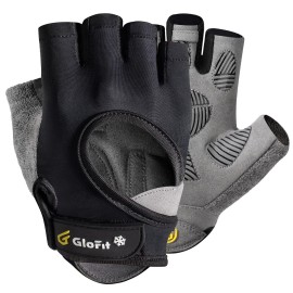 Glofit Workout Gloves For Women Men, Lightweight Weight Lifting Glove Breathable Fingerless Gym Gloves, Exercise, Fitness, Training, Cycling