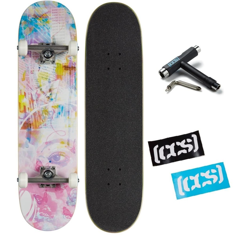 Ccs] Trip To Heaven Skateboard Complete 800 - Maple Wood - Professional Grade - Fully Assembled With Skate Tool And Stickers - Adults, Kids, Teens, Youth - Boys And Girls