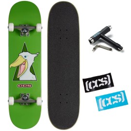 Ccs] Odd Birds Shoebill Skateboard Complete 800 - Maple Wood - Professional Grade - Fully Assembled With Skate Tool And Stickers - Adults, Kids, Teens, Youth - Boys And Girls