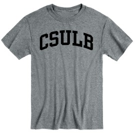 Ivysport California State University, Long Beach Csulb 49Ers Short Sleeve Adult Unisex T-Shirt, Classic, Charcoal Grey, X-Large