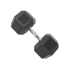 Cap 80 Lb Coated Hex Dumbbell Weight, New Edition, Black, (Sdris-80)