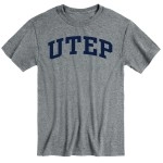 Ivysport University Of Texas, El Paso Utep Miners Short Sleeve Adult Unisex T-Shirt, Classic, Charcoal Grey, Medium