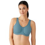 Wacoal Womens Plus Size Full Figure Underwire Sport Bra, Provincial Blue, 36G