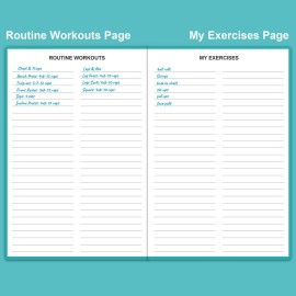 Fitness Planner - Workout Planner For Woman And Man Fitness Planner For Women & Men - A5 Hardcover Workout Journalplanner To Track Weight Loss Gym Bodybuilding Progress - Daily Health & Wellness Tracker Teal