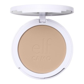 Elf Camo Powder Foundation, Lightweight, Primer-Infused Buildable Long-Lasting Medium-To-Full Coverage Foundation, Light 205 N