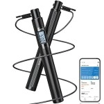 Renpho High-Speed Jump Rope, Light Weight Speed Rope With Tangle-Free Spins, Jump Ropes For Fitness With App Calorie Counter, 2 Adjustable Cables Easy To Use For Beginners Crossfit Gym Home Workout