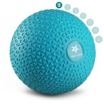 Yes4All Upgraded Fitness Slam Medicine Ball Triangle 10Lbs For Exercise, Strength, Power Workout Workout Ball Weighted Ball Exercise Ball Trendy Teal