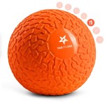Yes4All Upgraded Fitness Slam Medicine Ball 25Lbs For Exercise, Strength, Power Workout Workout Ball Weighted Ball Exercise Ball Orange Beast