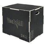 Yes4All 3 In 1 Non-Slip Wooden Plyo Box - Black - 30 X 24 X 20