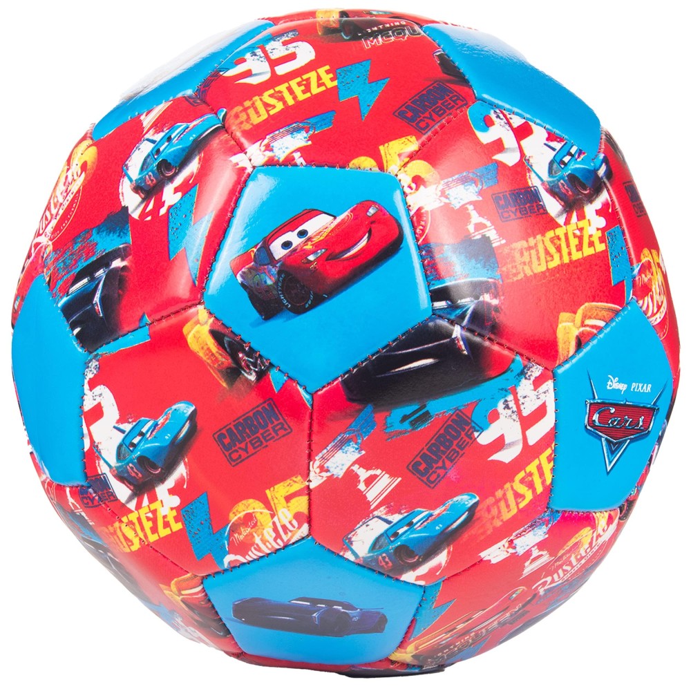 Capelli Sport Disney Pixar Cars Soccer Ball, Repeat Print Youth Kids Mini Soccer Ball, Multi, Size 3