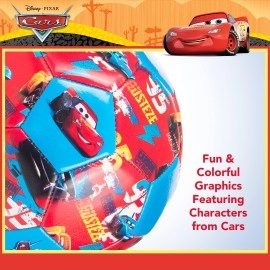 Capelli Sport Disney Pixar Cars Soccer Ball, Repeat Print Youth Kids Mini Soccer Ball, Multi, Size 3