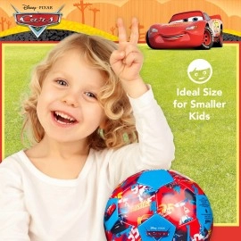 Capelli Sport Disney Pixar Cars Soccer Ball, Repeat Print Youth Kids Mini Soccer Ball, Multi, Size 3