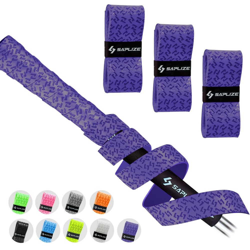 Saplize Golf Grip Wrapping Tapes, 3-Pack Tacky Pu Overgrip Tapes, New Regripping Solution For Golf Club Grips, Purple